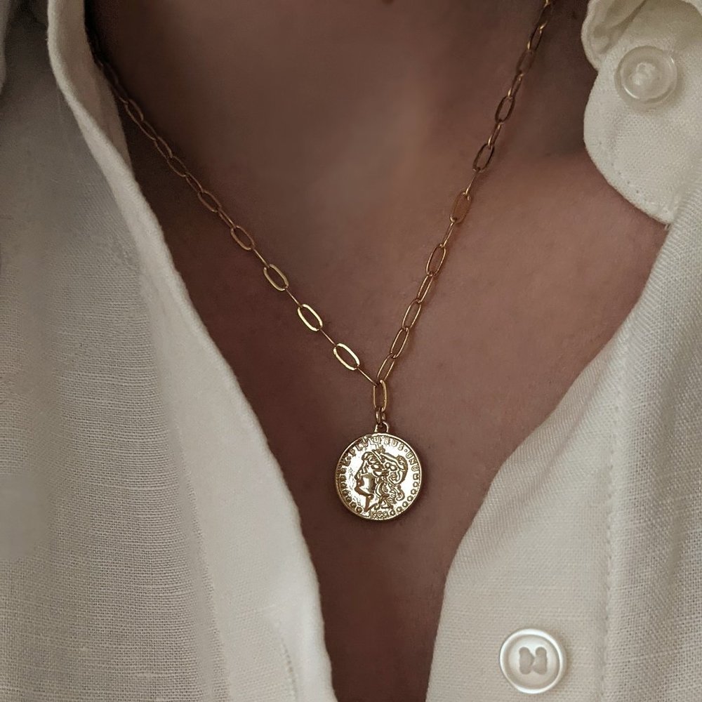 Grecian Coin Necklace